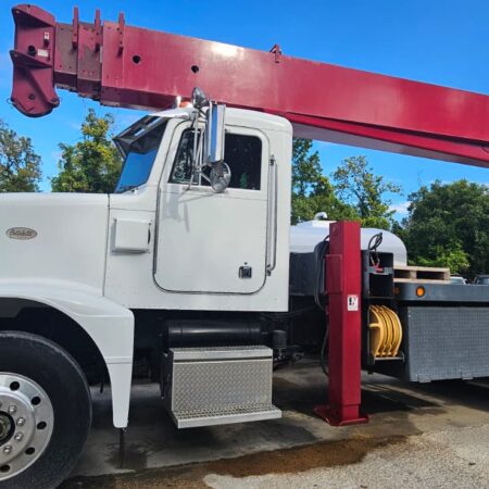 BOOM CRANE TRUCK  SIMON-RO TC 4792  30 TONS  BOOM TRUCK CRANE  MOUNTED ON A1995 PETERBILT 375