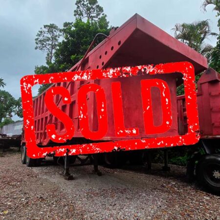 STEEL DUMP TRAILER BARN DOOR TANDEM 62 YARDAS 30 FT LONG SINGLE POINT SUSPENSION