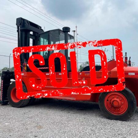 2002 FORKLIFT LINDE H160 ENCLOSED CAB 16 TONS ENGINE PERKINS 6 CYLINDERS (OVERHAULED)