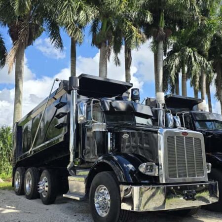 2013 PETERBILT 365 DUMP TRUCK TRI-AXLE W/STEEREABLE THIRD AXLE