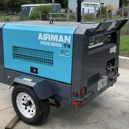 2018 AIRMAN PDS1855 T4 COMPRESSOR  WITH TRAILER  ONLY 17 ORIGINAL HOURS