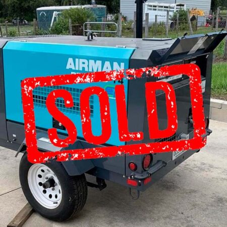 2018 AIRMAN PDS1855 T4 COMPRESSOR  WITH TRAILER  ONLY 17 ORIGINAL HOURS