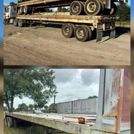 FLAT BED STEEL TRAILERS TANDEM 40X92