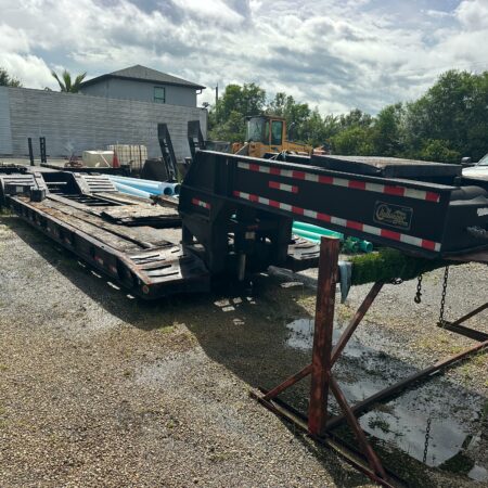 2001 WITZCO RG52 CHALLENGER  50 TONS  GOOSE NECK DETACHABLE LOW BOY TRI-AXLE TRAILER