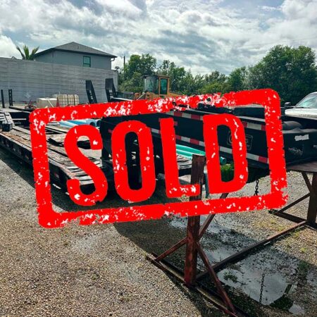 2001 WITZCO RG52 CHALLENGER  50 TONS  GOOSE NECK DETACHABLE LOW BOY TRI-AXLE TRAILER