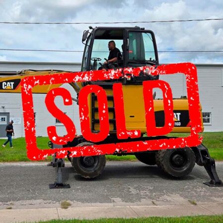 2011 CATERPILLAR M316D WHEELED EXCAVATOR ENCLOSED CAB  A/C