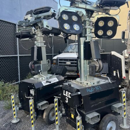 2018 TRIME X CHAIN MOBILE LIGHT TOWER LAMPS: 4X 230W POWER INLET 120V / 240V - 60HZ