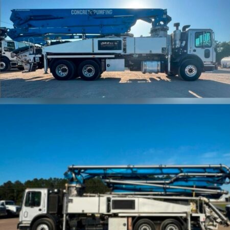 2015 PUTZMEISTER CONCRETE PUMP 32 METERS MOUNTED ON A 2015 MACK MR