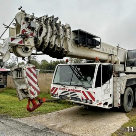 2008 TEREX AC 80 CAPACITY 100 TONS ALL TERRAIN  HYDRAULIC TRUCK CRANE