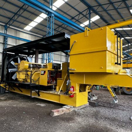 2010 GENERATOR ELECTRIC   CATERPILLAR 3508 DIESEL  CAPACITY 1000KW 1250 KVA MOUNTED ON DROP DECK  WIT FITH WHEEL