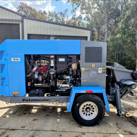 2020 PUTZMEISTER TK 50 CONCRETE TRAILER PUMP, S-TUBE & HYDRAULIC OUTRIGGERS