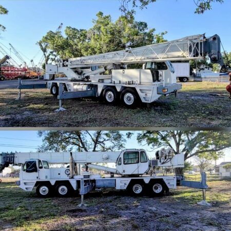 2000 TEREX T560 60 TON TRUCK CRANE MAIN BOOM: 34 FT & 110 ft (4 SECTIONS ) JIB: 32 FT & 52  SWINGAWAY