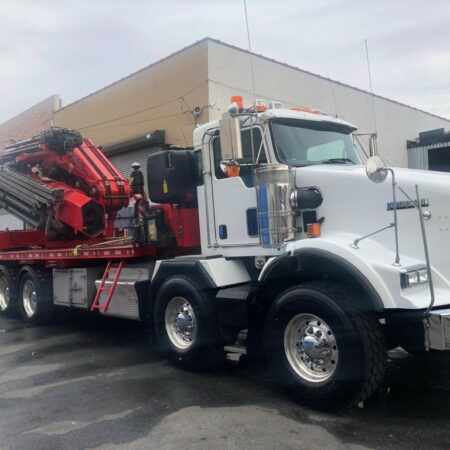 2018 FASSI F2150AL.2.28 60-TON KNUCKLEBOOM CRANE MOUNTED ON KENWORTH T800TS 60-TON LIFTING CAPACITY 167 FT BOOM HEIGHT