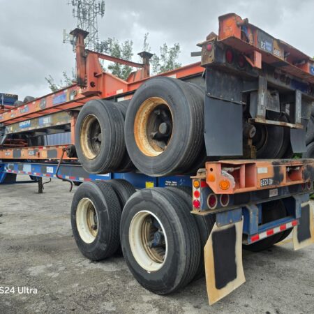 CHASSIS CONTAINER 40FT WITH 11R22.5 & SPOKE WHEELS