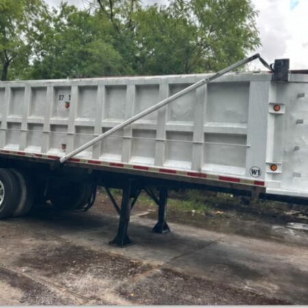 1993 HILL 30 FT ALUMINUM END DUMP TRAILER 30 FT LENGTH
