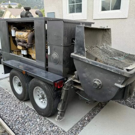 2000 PUTZMEISTER TK70 HP CONCRETE PUMP TRAILER 74 YD³/HR PUMPING CAPACITY