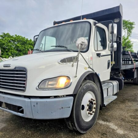 2019 FREIGHTLINER M2 106 TANDEM 22 FT FLATBED DUMP TRUCK