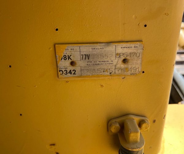 1977 CATERPILLAR D8K DOZER OPEN CAB W CANOPY 016