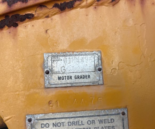 1979 CATERPILLAR 12G MOTOR GRADER ENCLOSED CAB 017