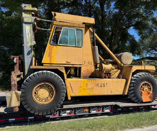 1980 CLARK C500Y650 FORKLIFT 65,000 LBS CAPACITY DIESEL & 8FT FORKS HEAVY DUTY FORKLIFT 003