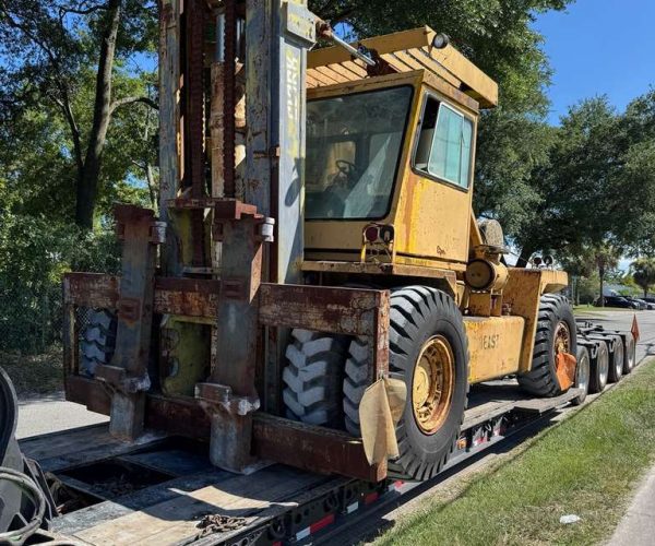 1980 CLARK C500Y650 FORKLIFT 65,000 LBS CAPACITY DIESEL & 8FT FORKS HEAVY DUTY FORKLIFT 005