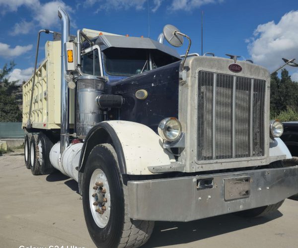 1992 PETERBILT 359 DUMP TRUCK TRI-AXLE CUMMINS BIGCAM 001