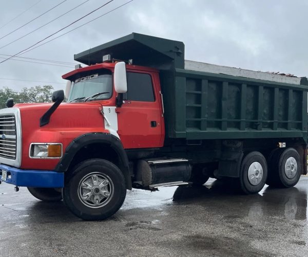 1993 FOR L9000 ORIGINAL DUMP TRUCK TANDEM 16FT LONG BODY 002