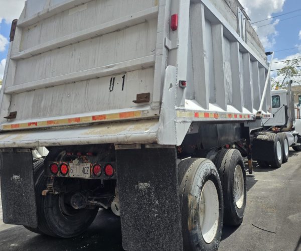 1993 MACK CH DAY CAB TANDEM W ALUMINUM DUMP TRAILER 010