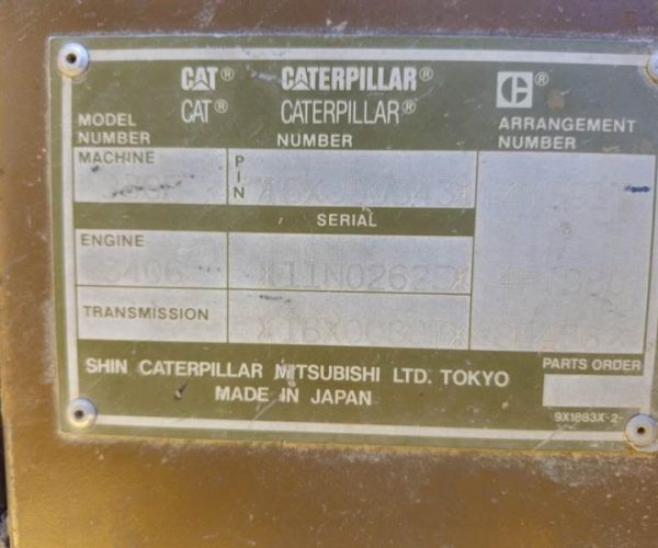 1994 CATERPILLAR 980F WHEEL LOADER ENCLOSED CAB AC 011