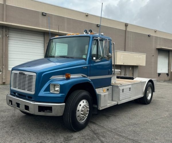 1998 FREIGHTLINER FL80 WITH FIFTH WHEEL WITH 2000 KAUFMAN CAR CARRIER 003
