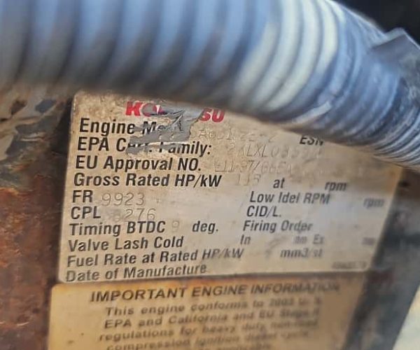 1998 KOMATSU D4P DOZER DOZER ENCLOSED CAB AC WORKING 007