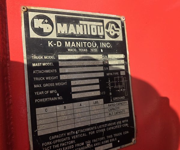 1998 MANITOU 230HC ROUGH TERRAIN DIESEL FORKLIFT 016