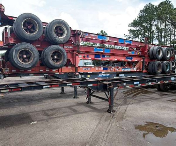 1999 40FT CONTAINER CHASSIS 11R22.5 & SPOKE WHEELS 003