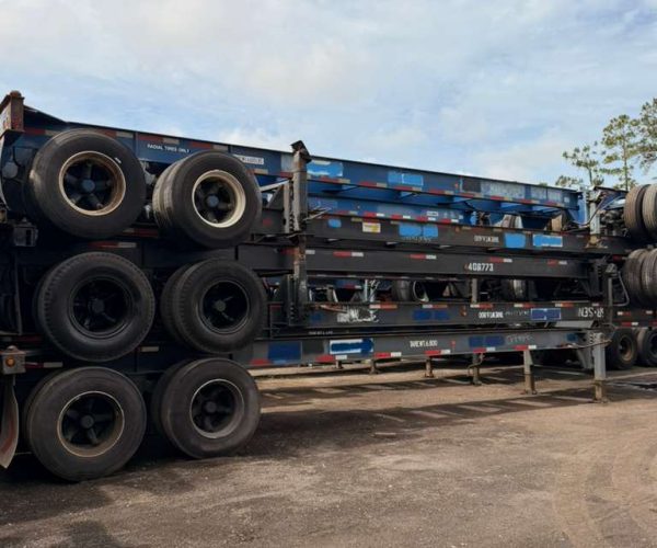 1999 40FT CONTAINER CHASSIS 11R22.5 & SPOKE WHEELS 004
