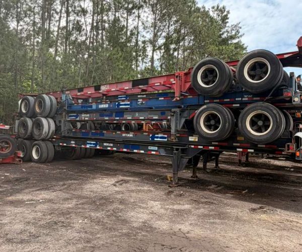 1999 40FT CONTAINER CHASSIS 11R22.5 & SPOKE WHEELS 005