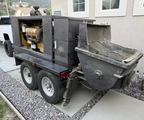 2000 PUTZMEISTER TK70 HP CONCRETE PUMP TRAILER 74 YD³HR PUMPING CAPACITY 001