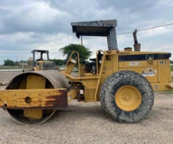 2002 CATERPILLAR CS563D ROLLER COMPACTOR OPEN ROPS, 84- INCH DRUM 001