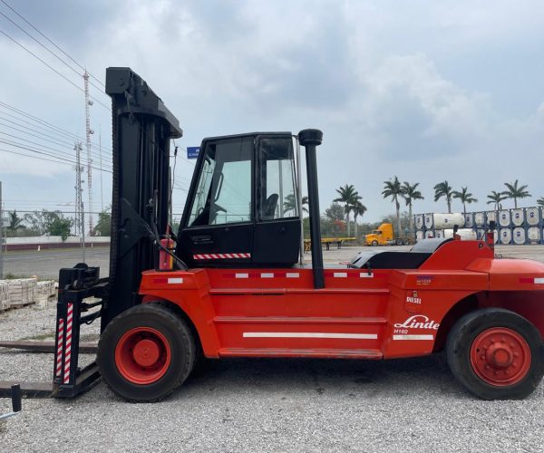 2002 FORKLIFT LINDE H160 ENCLOSED CAB 16 TONS 003
