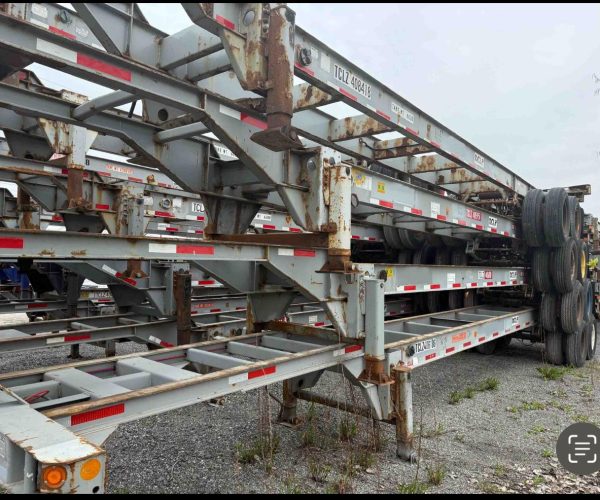 2003 CHASSIS CONTAINER 40FT WHIT 11R22.5 WHEELS 001