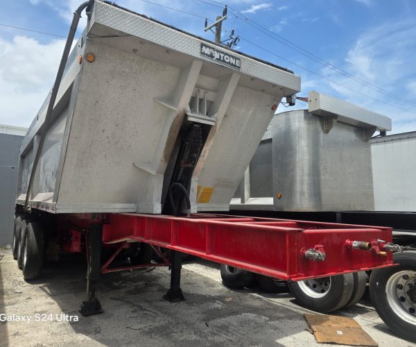 2003 MONTONE ALUMINUM DUMP TRAILER 24X28 FT 001