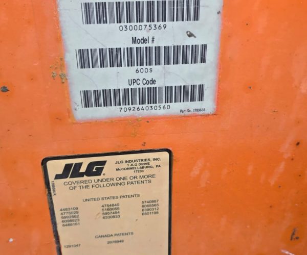 2004 JLG 600S TELESCOPIC BOOM LIFT 4X4 60FT DEUX DIESEL 010