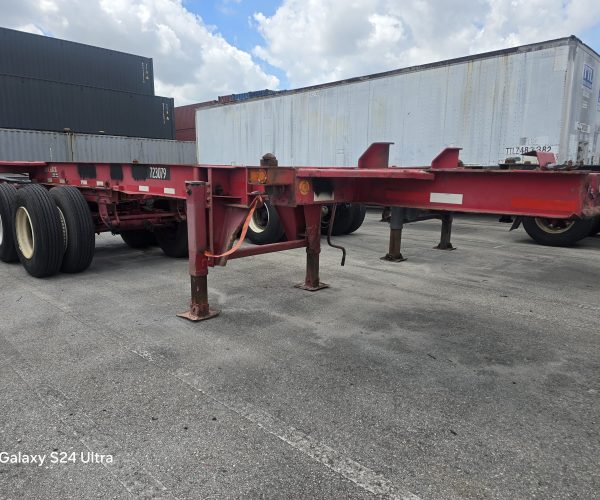 2005 & 2006 20 FT CONTAINER CHASSIS 20FT WITH SLIDING AXLES & 11R22.5 001