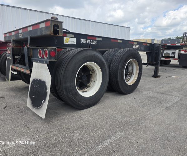 2005 & 2006 20 FT CONTAINER CHASSIS 20FT WITH SLIDING AXLES & 11R22.5 008