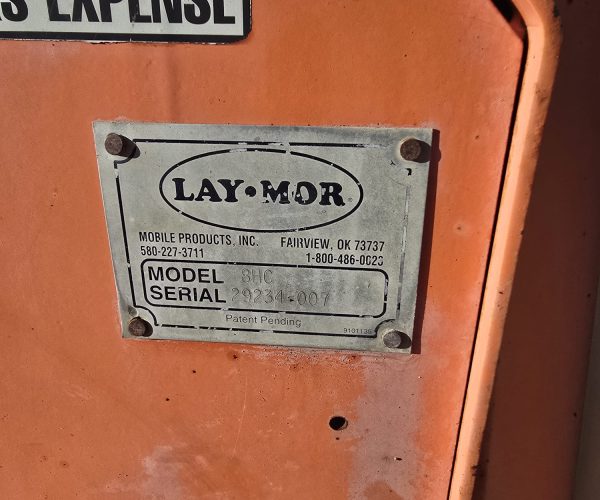 2005 LAY-MOR 8HC SWEEPER BROOM, KUBOTA DIESEL, ROPS, CANOPY 007