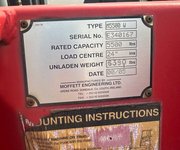 2006 FLAT BED TANDEM PIGGYBACK MOUNT 36FT W MOFFETT M5500 008