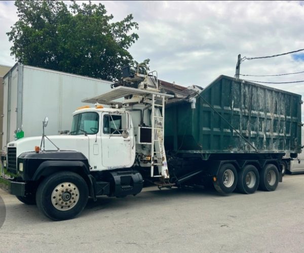2006 IMT 16000S3 GRAPPLE CRANE & ROLL-OFF ON A 1998 MACK RD 001