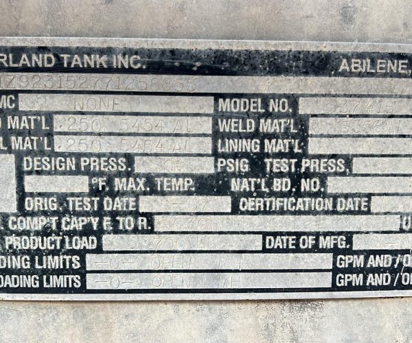 2007 CRUDE OIL TANK 630 GL 018