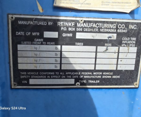 2007 REINKE LIGHTWEIGHT ISO TANK CHASSIS W CARGO AIR LIFT 017