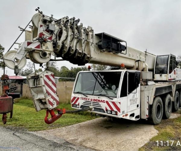 2008 TEREX AC 80 CAPACITY 100 TONS ALL TERRAIN HYDRAULIC TRUCK CRANE 001