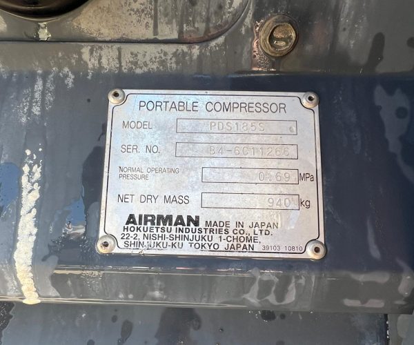 2009 AIRMAN PDS185S COMPRESSOR WITH TRAILER 015